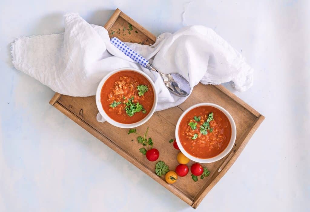 Frische Tomatensuppe mit Ingwer und Reis für Thermomix®