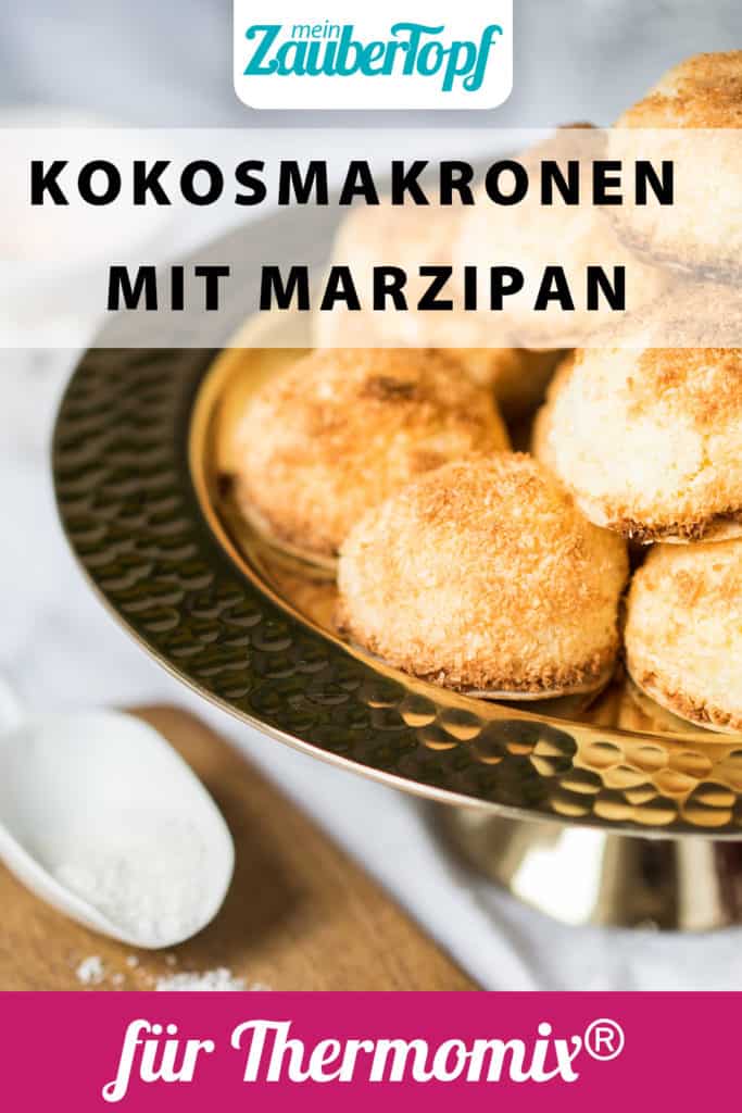 Kokosmakronen mit Marzipan – Rezept für den Thermomix®