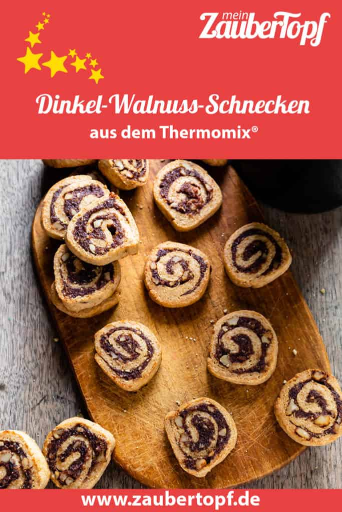 Dinkel-Walnuss-Schnecken – Rezept für den Thermomix®