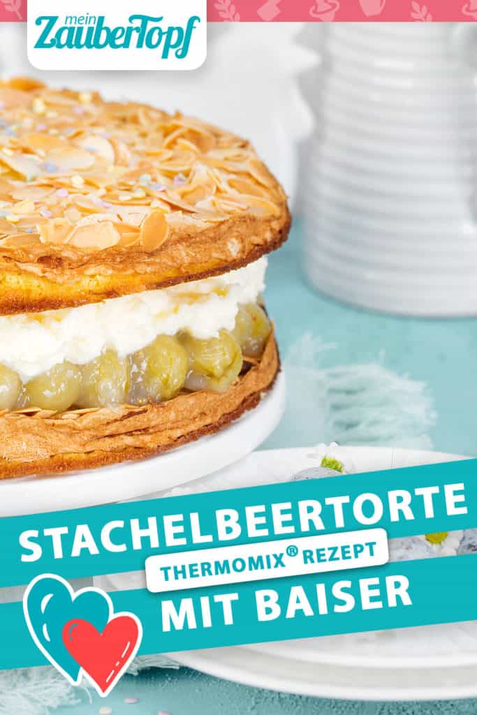 Stachelbeertorte mit Baiser – Rezept für den Thermomix®