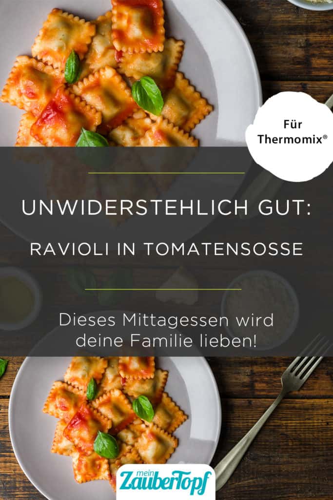 Ravioli in Tomatensoße – Rezept für den Thermomix®